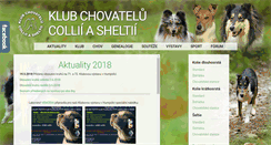 Desktop Screenshot of collie-sheltie-club.cz
