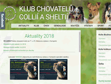 Tablet Screenshot of collie-sheltie-club.cz